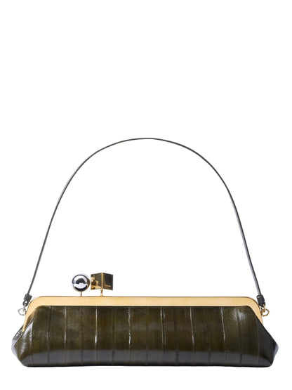 Jacquemus The Salon Clutch in Dark Khaki