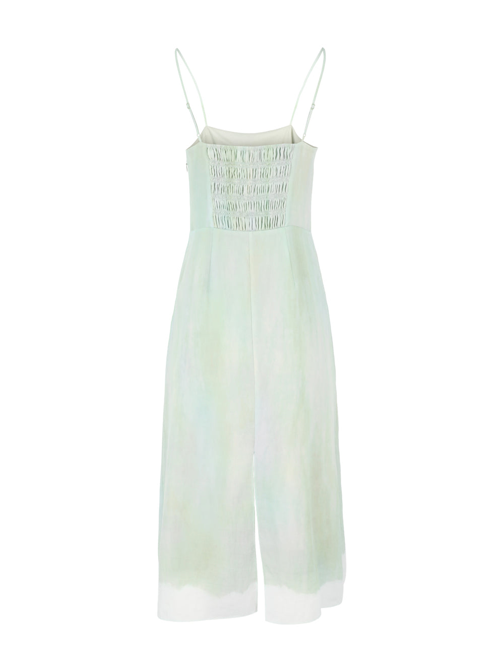 Vince Painted Pastel Dress in Washed Jade