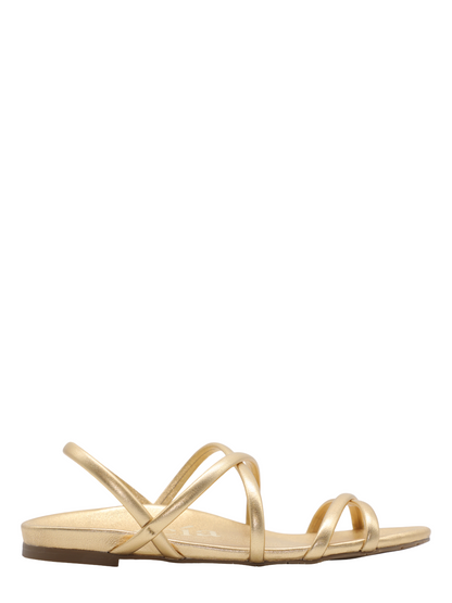Pedro Garcia Biddy Sandal in Gold Nappa