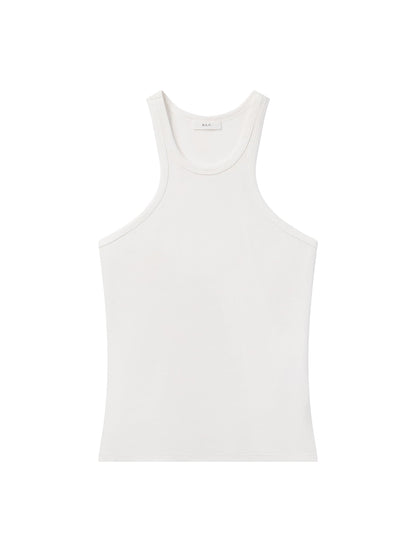 ALC Dean Racerback Rib Knit Tank in Ivory