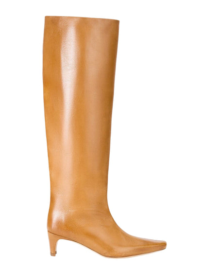 Staud Wally Boot in Cashew Distressed