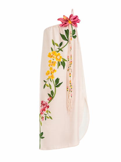 Farm Rio Garden Terrace One Shoulder Maxi Dress