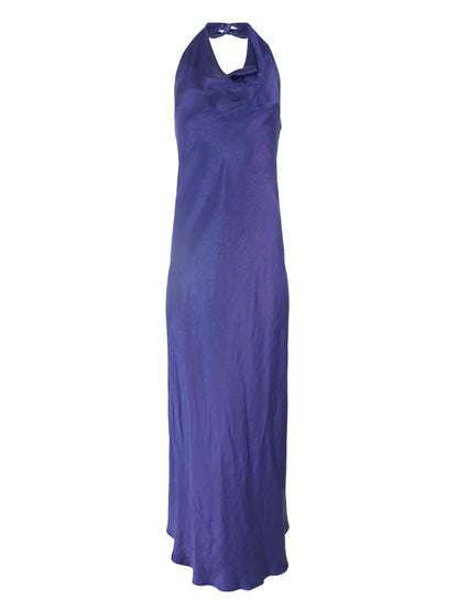 Vince Cowl-Neck Maxi Dress in Deep Iris