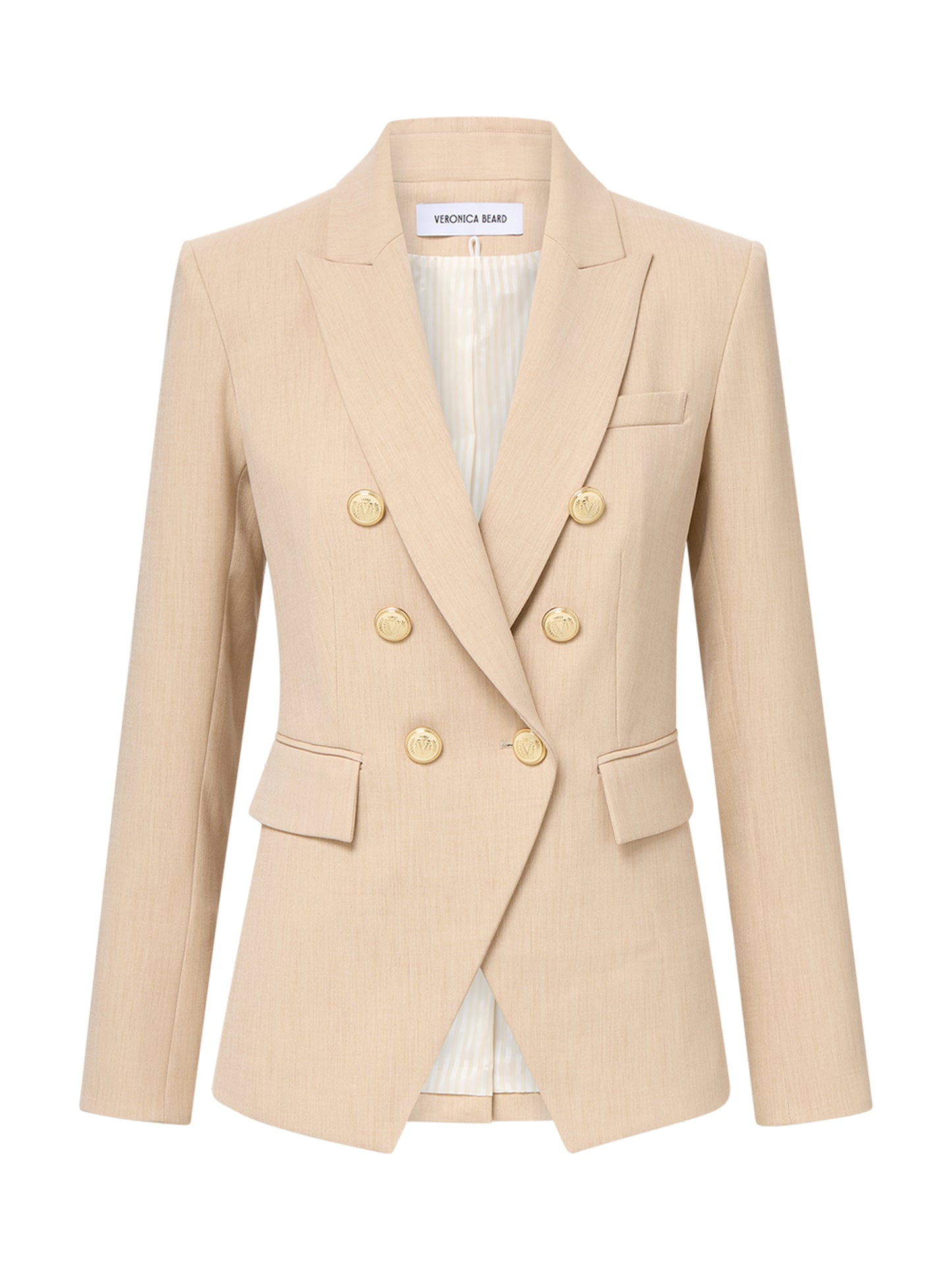 Veronica Beard Miller Dickey Jacket in Heathered Sand