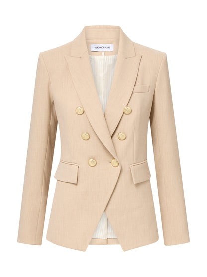 Veronica Beard Miller Dickey Jacket in Heathered Sand