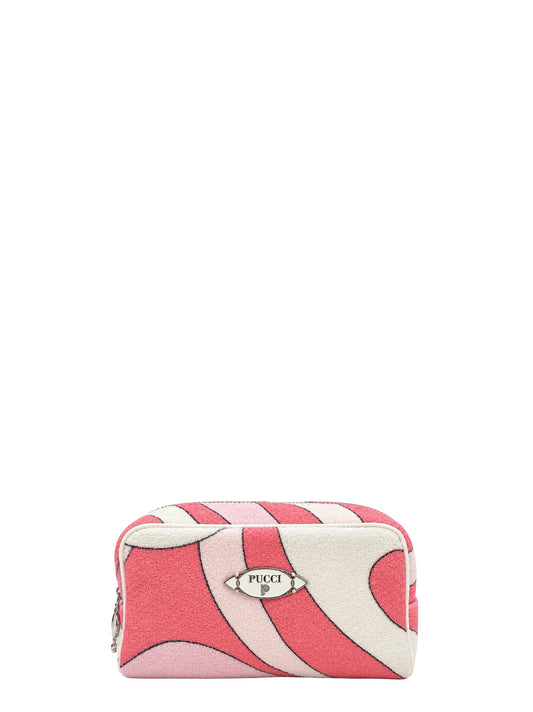 Pucci Small Terrycloth Beauty Case in Pink