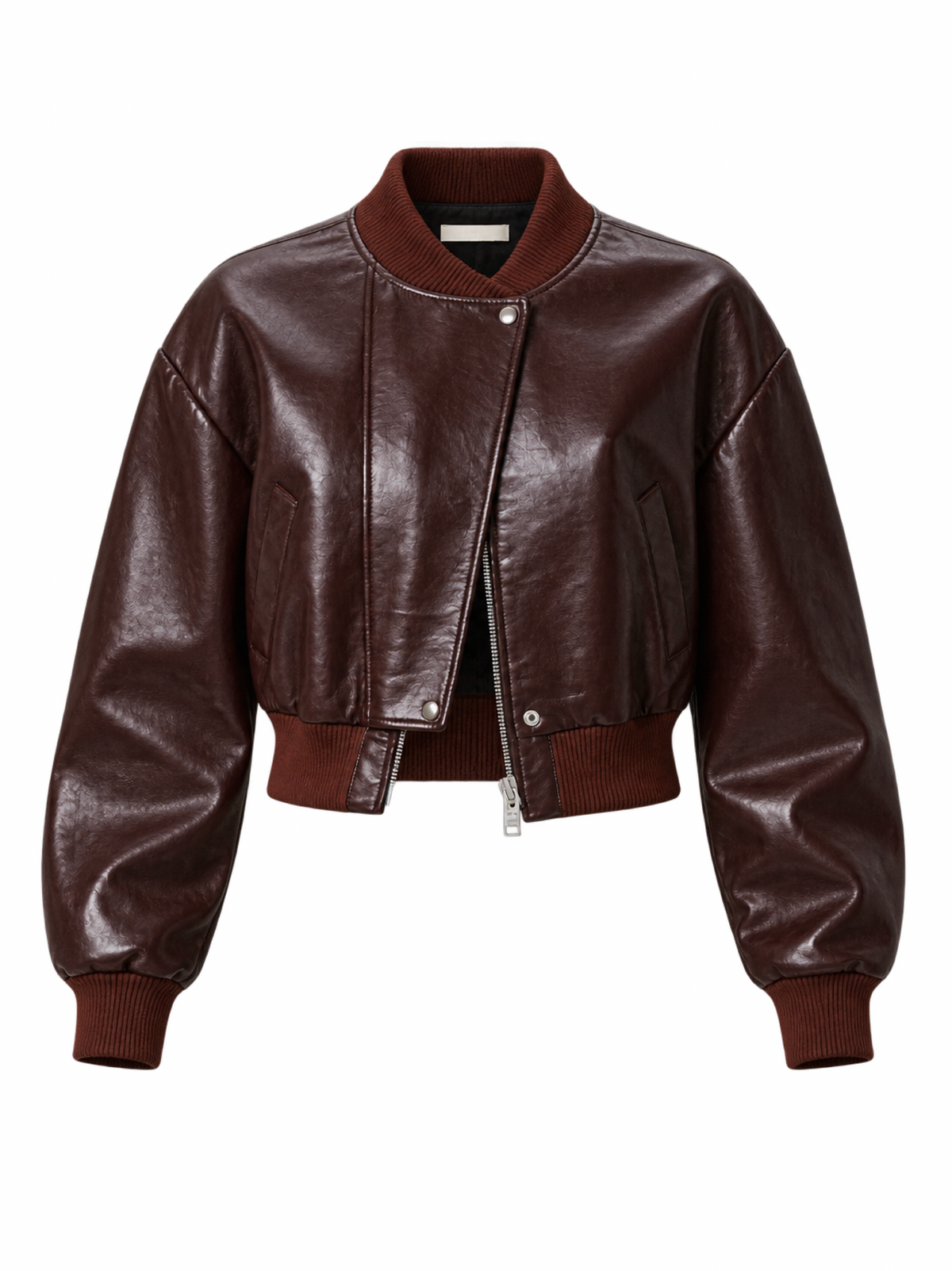 Citizens of Humanity Camille Moto Jacket in Burgundy