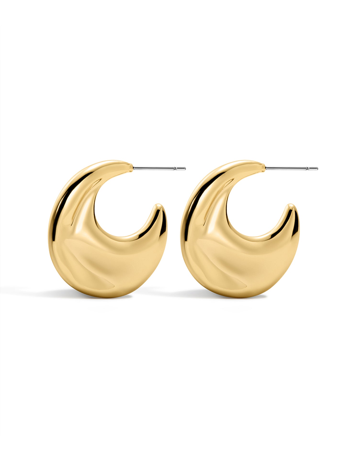 Luv AJ Mercury Disc Hoops (More Colors)