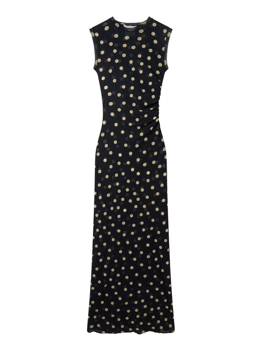 Stella McCartney Polka Dots Jersey Long Dress