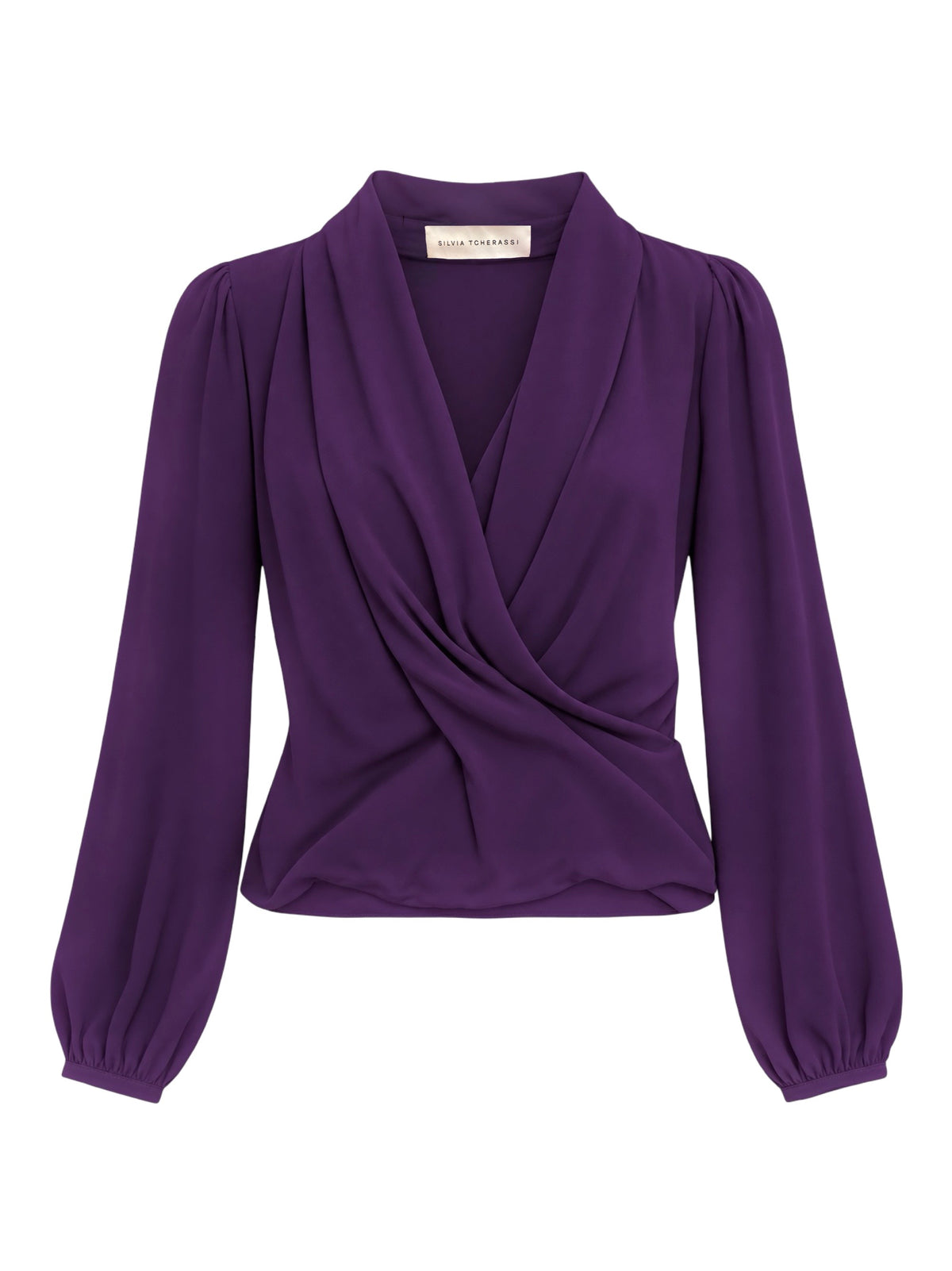 Silvia Tcherassi Tea Blouse in Plum