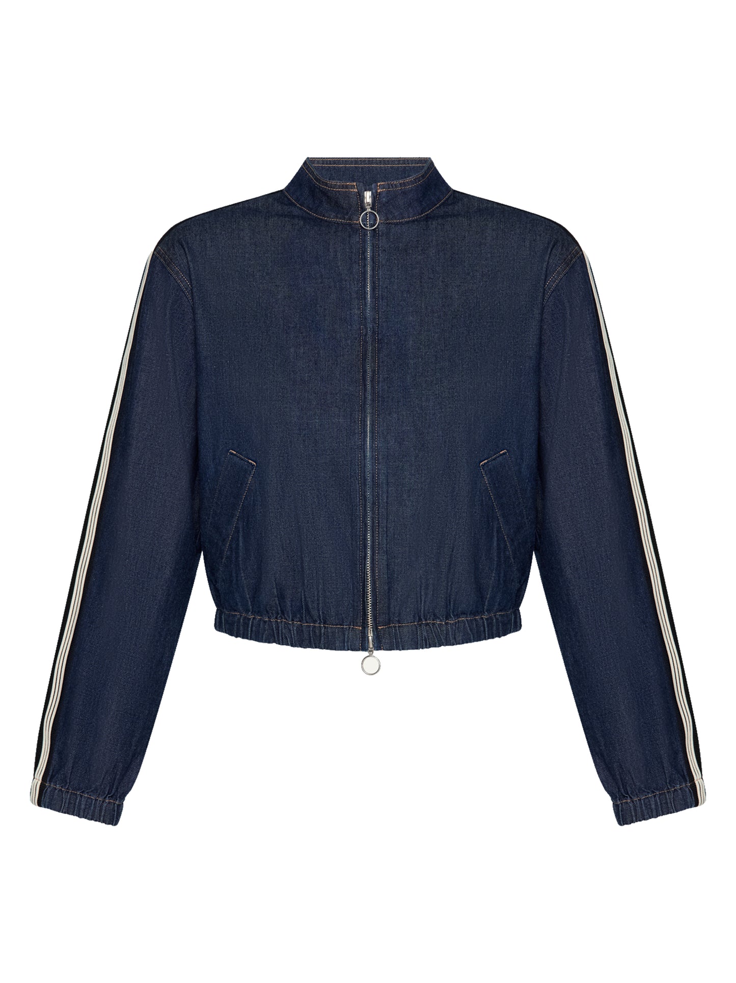 Veronica Beard Gigi Shacket in Indigo Rinse