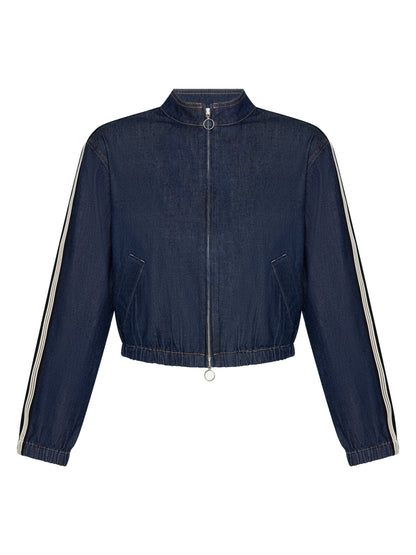 Veronica Beard Gigi Shacket in Indigo Rinse