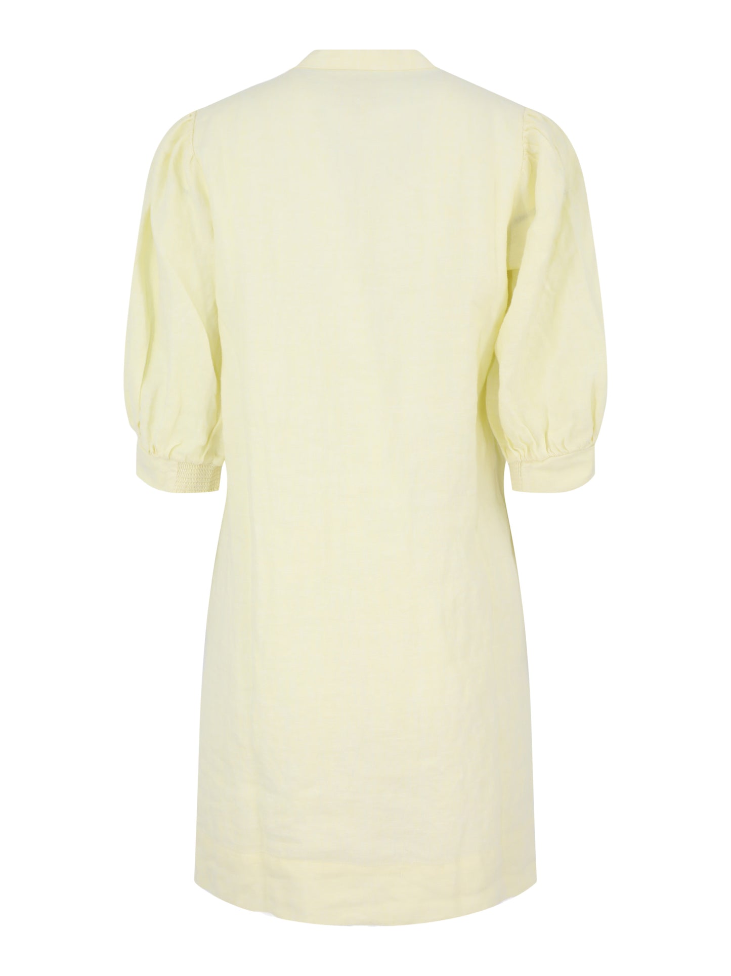 Lilly Pulitzer Mialeigh Linen Dress in Limoncello X Resort White