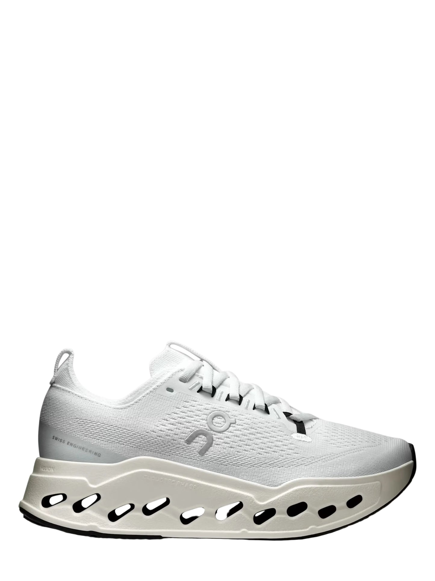 On Running Women's Cloudsurfer Max Sneaker in White/White