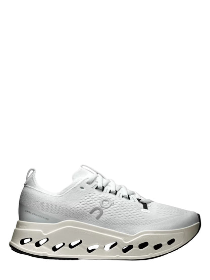 On Running Women's Cloudsurfer Max Sneaker in White/White