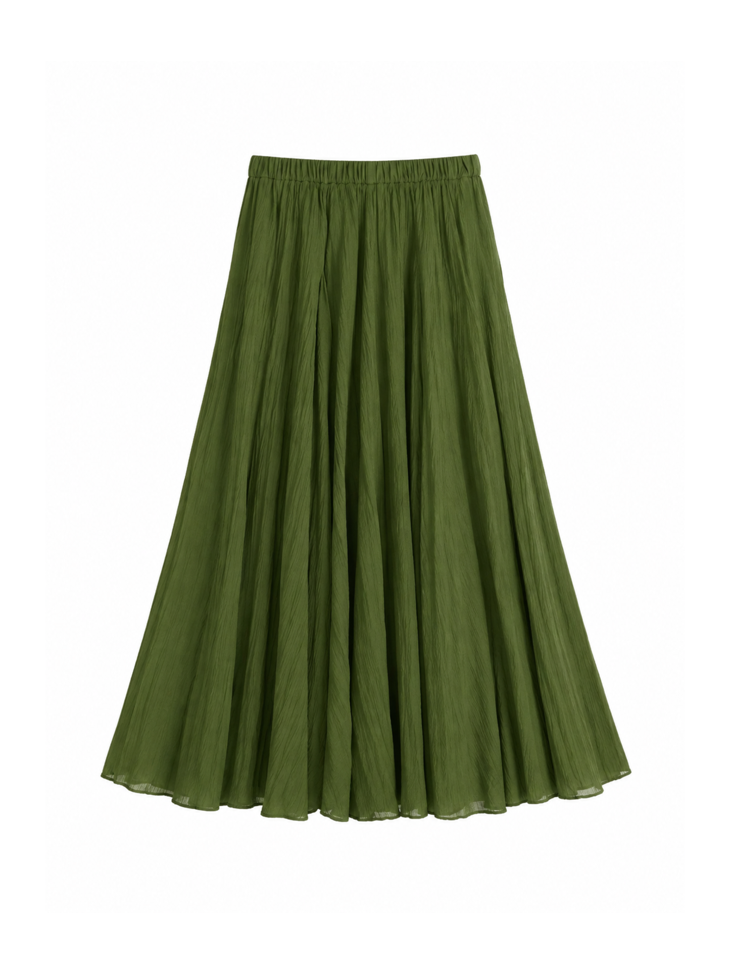 Crinkled Maxi Skirt