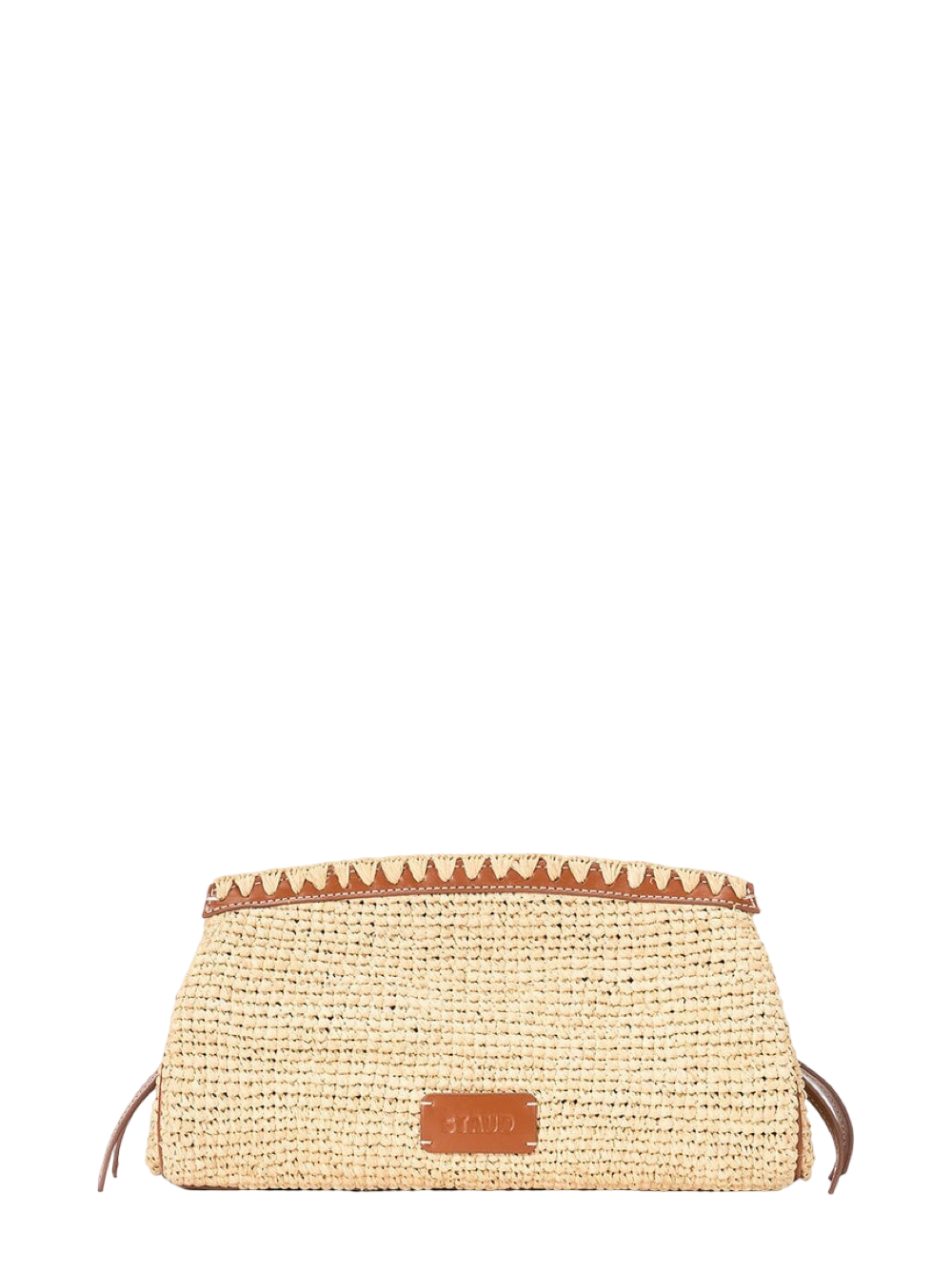 Staud Maude Convertible Clutch in Natural/Tan