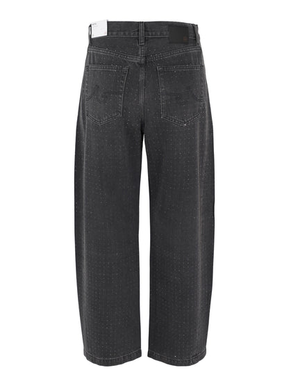 AG Jeans Hattie High-Rise Barrel Jean in Star Light