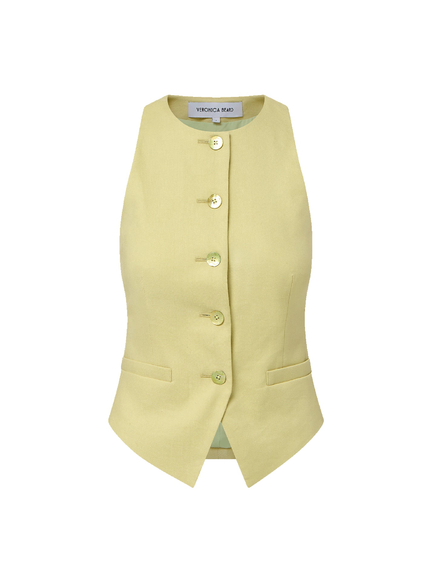 Veronica Beard Hartwell Tailored Vest in Pistachio