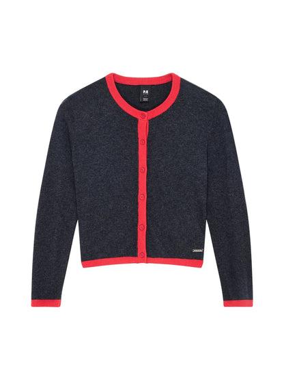 P.E Nation Rise Knit Cardi in Marine Blue