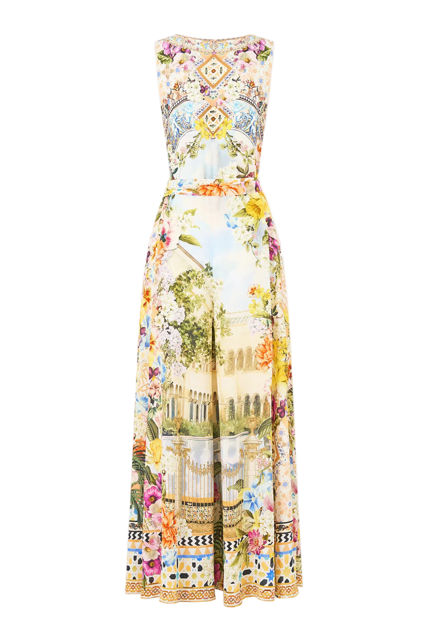 Camilla Flared Jumpsuit in The Architects of Alcazar