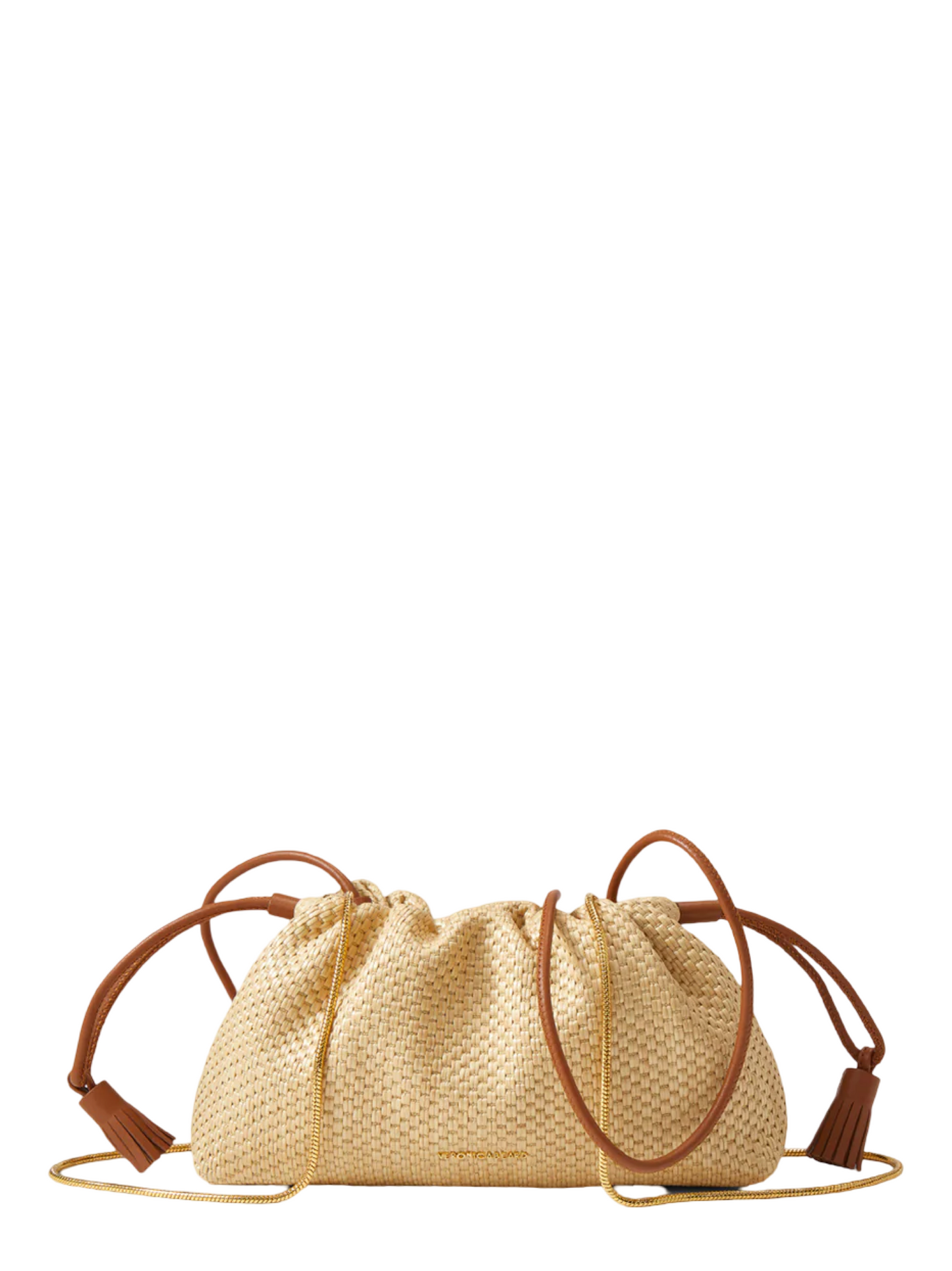 Veronica Beard Small Raffia Stash Bag