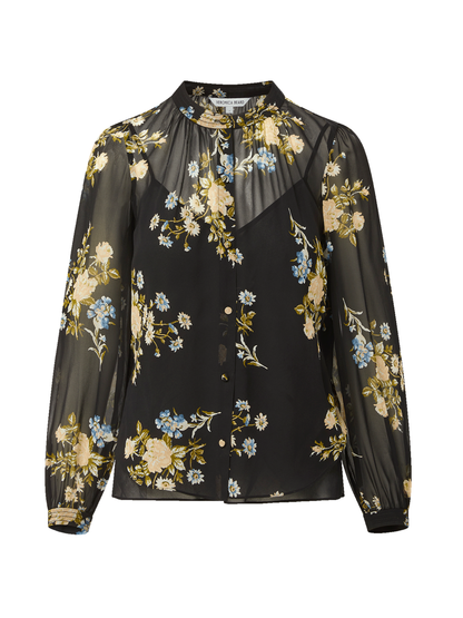 Veronica Beard Ashlynn Blouse in Black Multi
