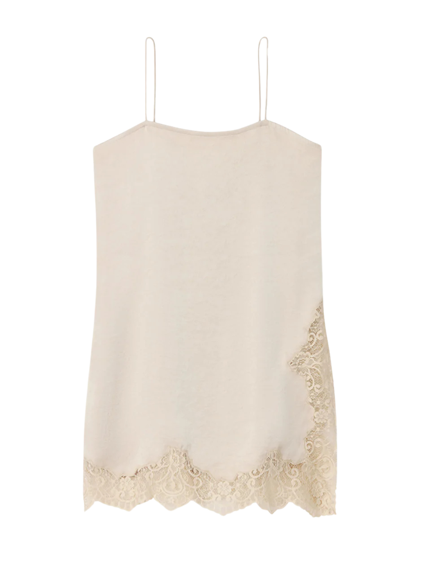 Smythe Side Button Cami in Champagne