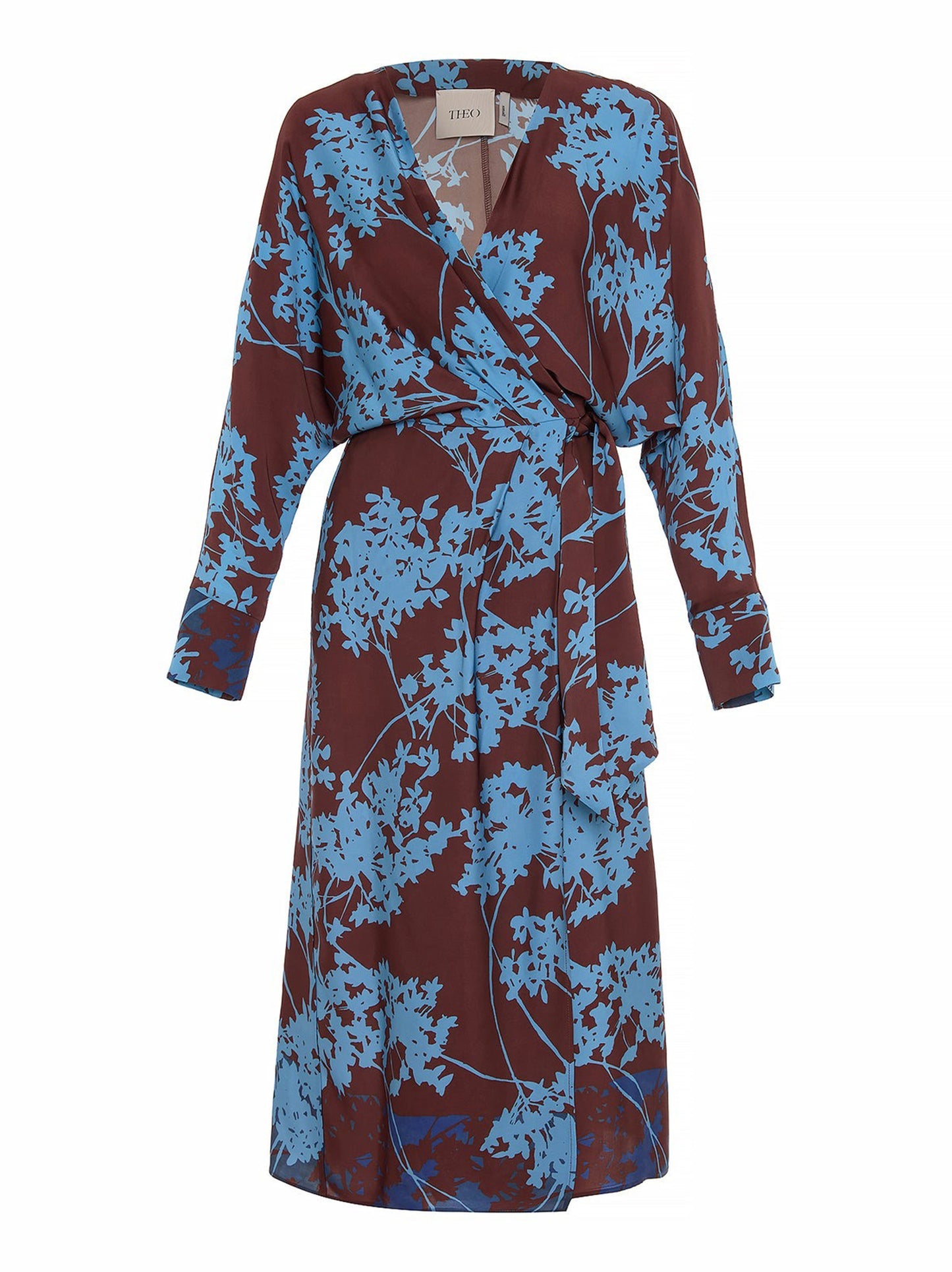 THEO Hydra Printed Maxi Dress in Koffee/Blue