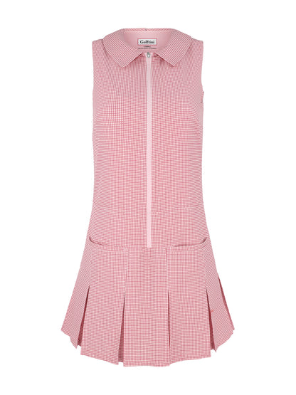 Golftini Tini Time Dress 2.0 in Plaid Pink
