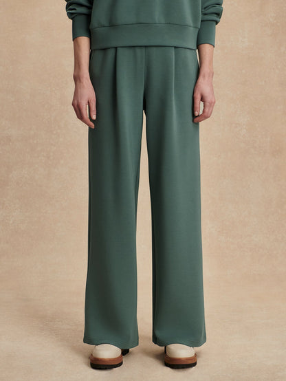 Varley Extra Wide Leg Pant 29.5" in Dark Forest
