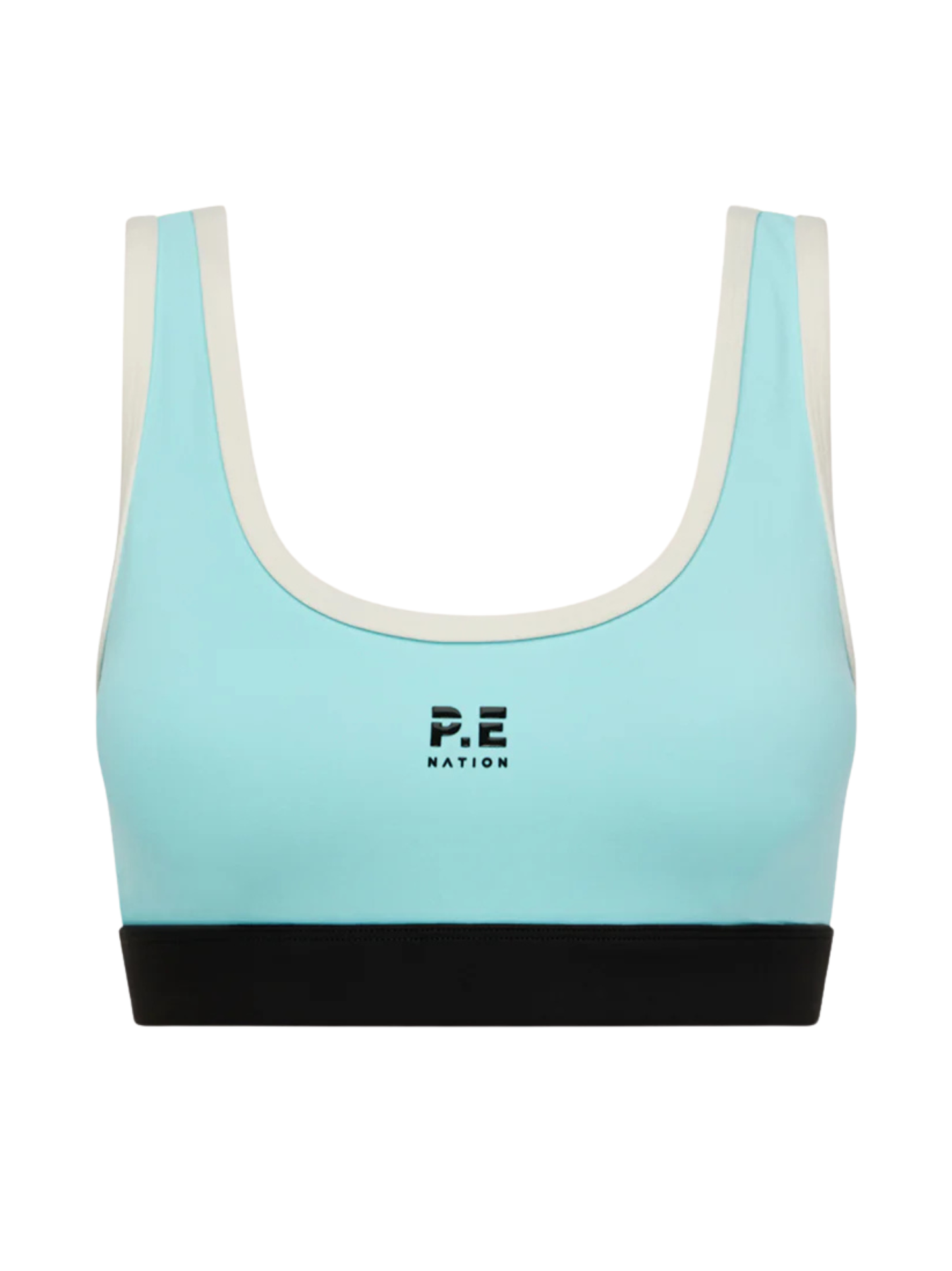 P.E Nation Pursuit Sports Bra in Aqua