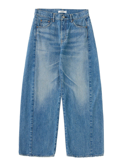 Moussy Vintage MV Bayard Side Line Cocoon Pants in Blue