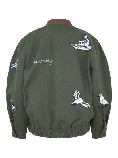 Sea Clyde Lighthouse Jacket in Army