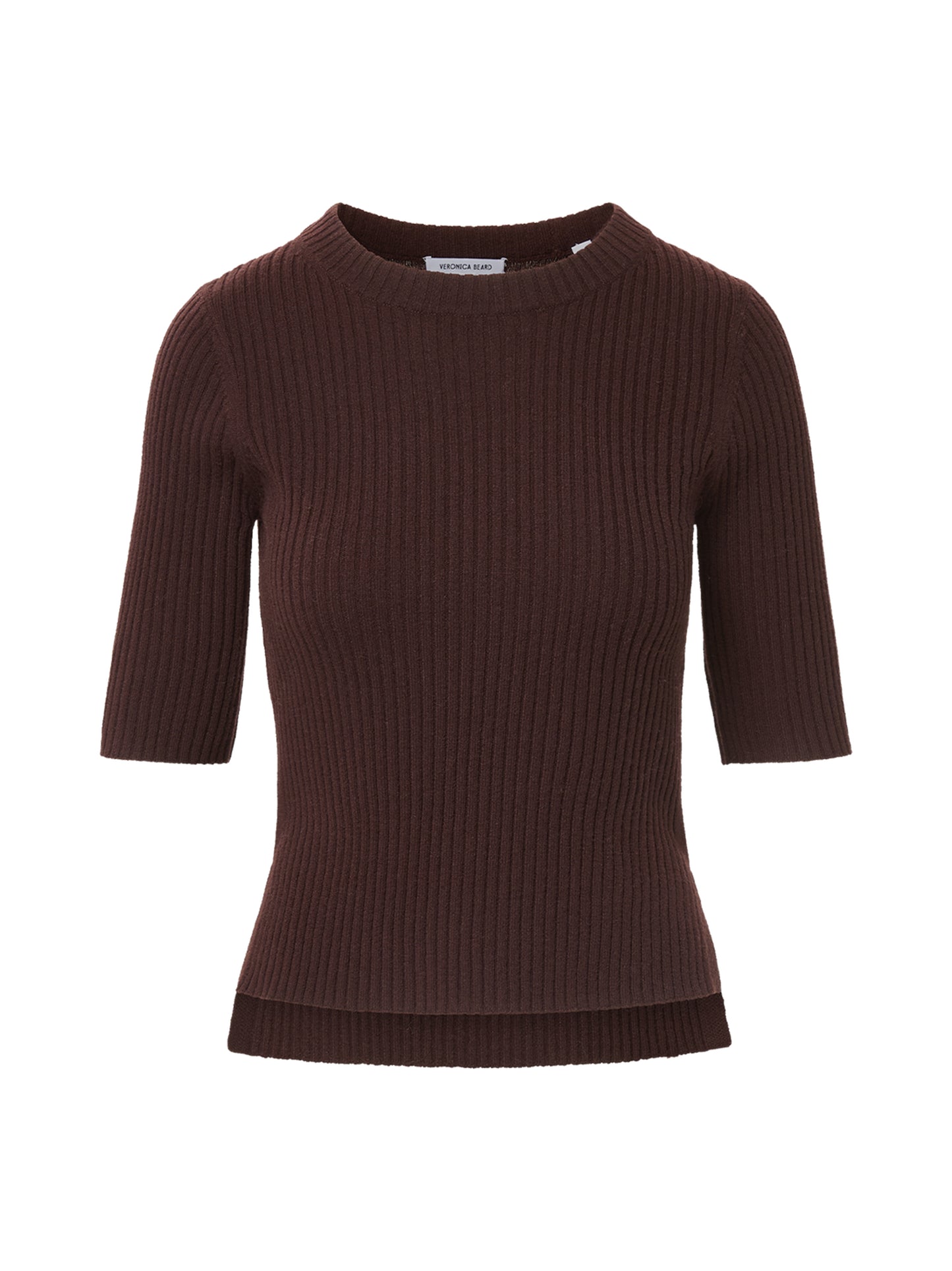 Veronica Beard Emil Cashmere Pullover in Dark Currant