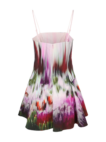 Simkhai Judie Mini Dress in Sorbet Motion Blur