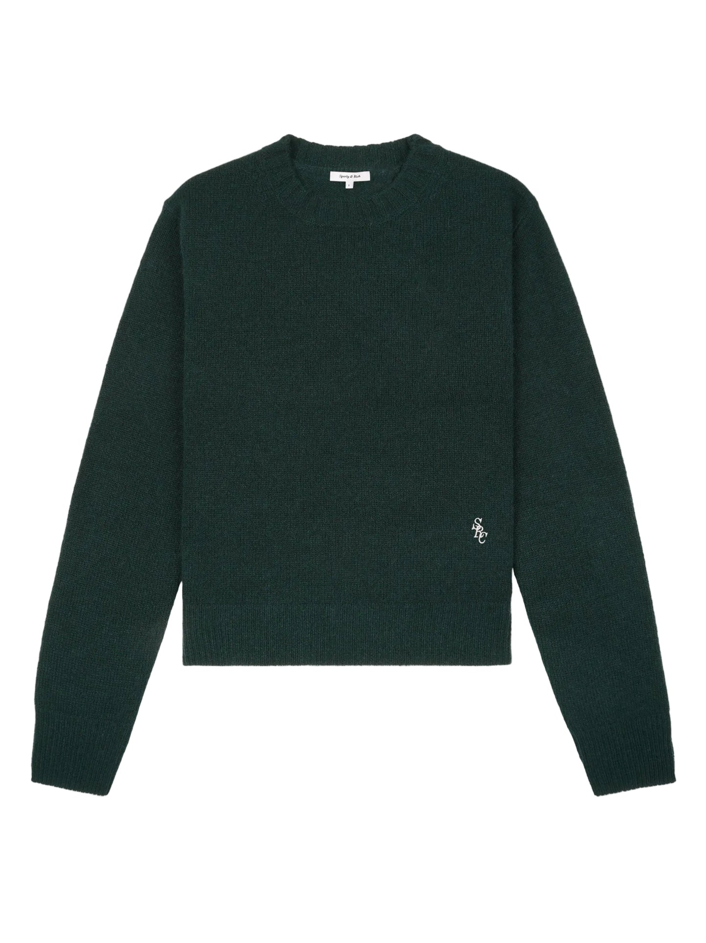 Sporty & Rich SRC Cashmere Sweater in Forest