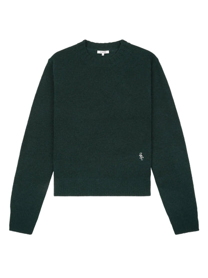 Sporty & Rich SRC Cashmere Sweater in Forest