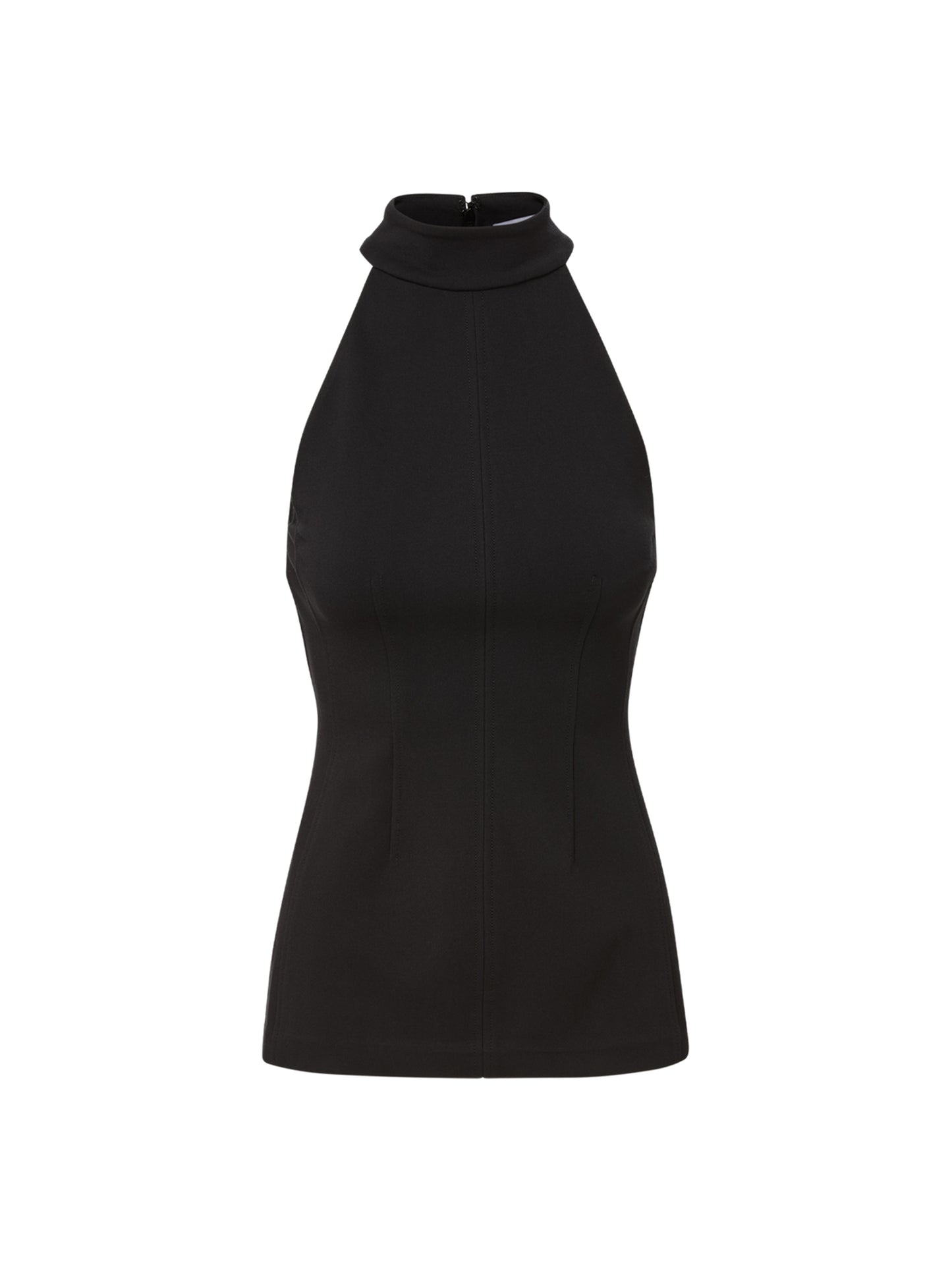 Veronica Beard Johanne Halter Top in Black