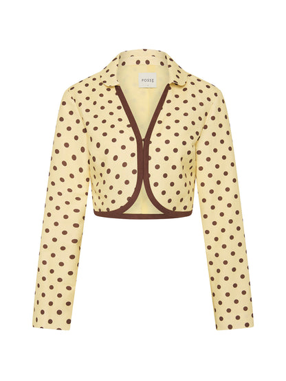 Posse Bowie Jacket in Vanilla/Choc