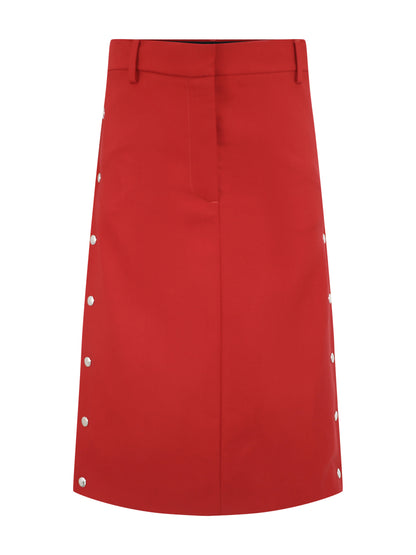 Stella McCartney Studded Skirt in Ruby