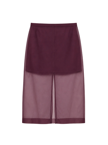 Simkhai Dana Organza Midi Skirt
