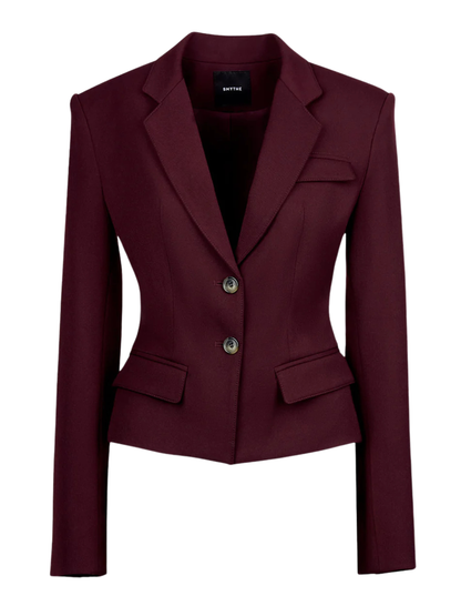 Smythe Two Button Tillie Blazer in Plum