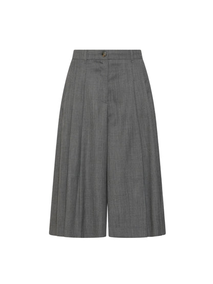 Marella Long Trouser in Melange Grey