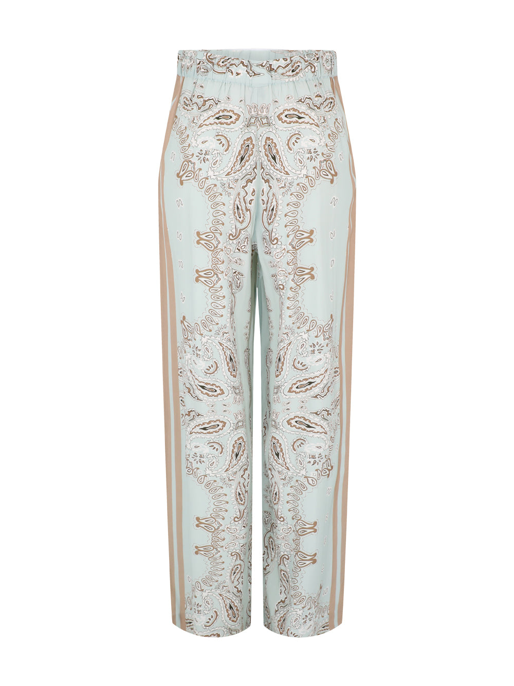 Hemant and Nandita Navi Pants in Blue Brown