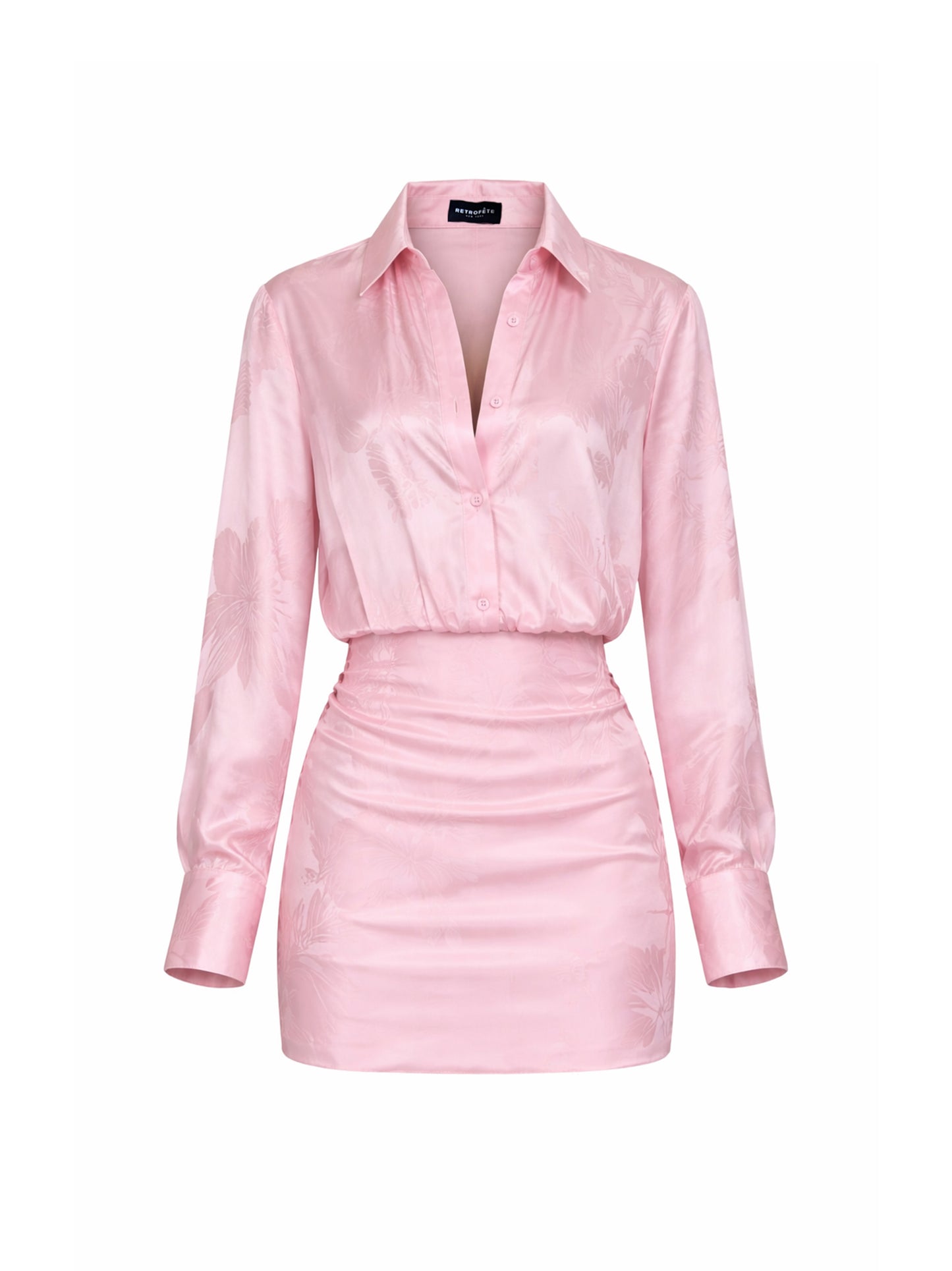 Retrofête Lettiss Dress in Rosa Tropical Jacq.