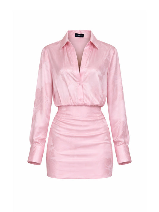 Retrofête Lettiss Dress in Rosa Tropical Jacq.