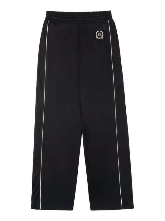 Sporty & Rich Golf Embroid Tracksuit Pants in Black