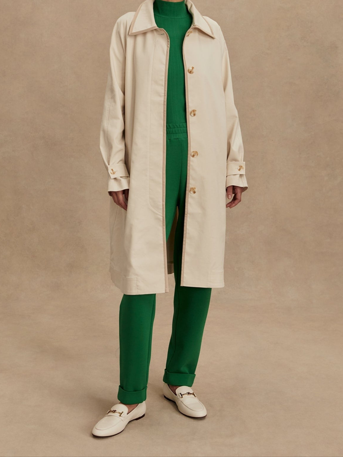 Varley Stamford Car Coat in Birch