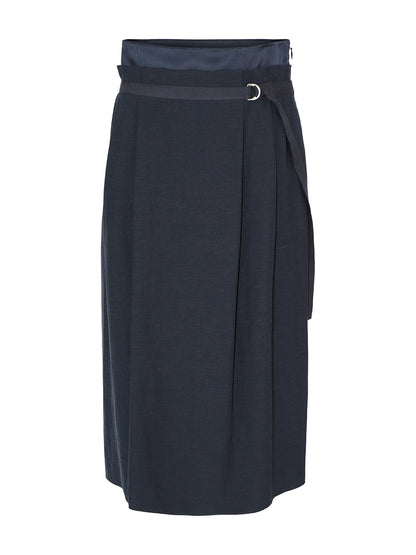 Vince Double Waist D-Ring Skirt in Coastal